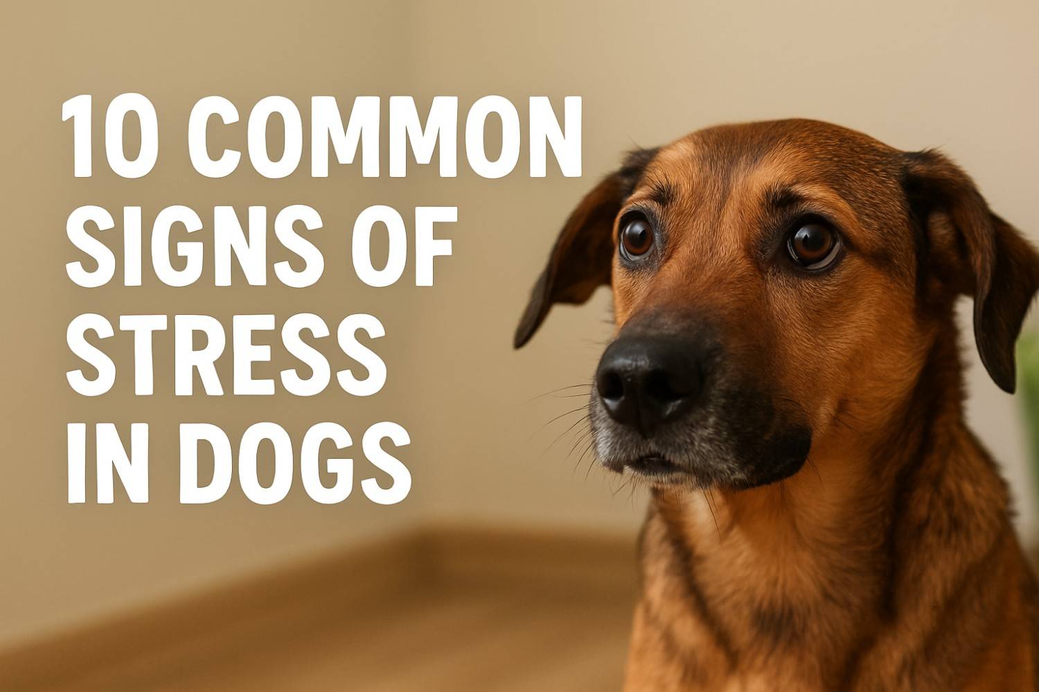Illustration of Anxiety Dog Aggression Signs